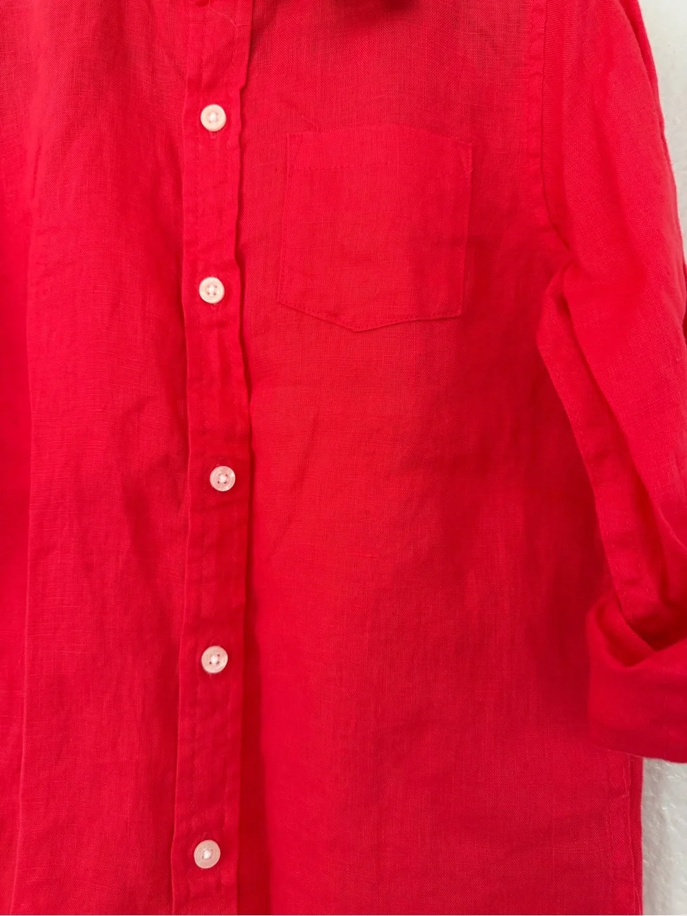 New Janie and Jack Toddler Summer Linen Button Down Shirt Size: 5
